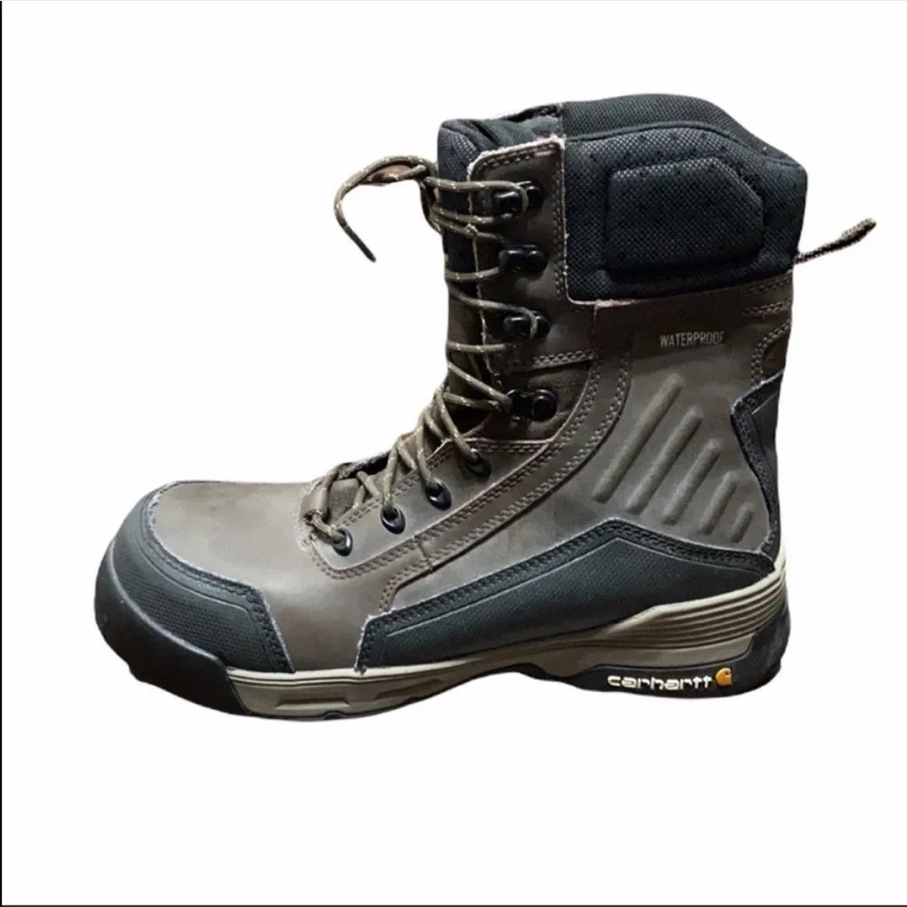 Carhartt CMA8346 Force Brown Waterproof Work Boot Size 9.5